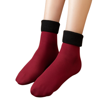 冰雪加绒加厚防寒光腿地板袜