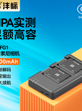 沣标NP-BG1/FG1相机电池适用索尼HX5C H7 HX7 WX1 T100 H90 HX30 HX5C HX9 W100 W220 sonyCCD电池充电器套装