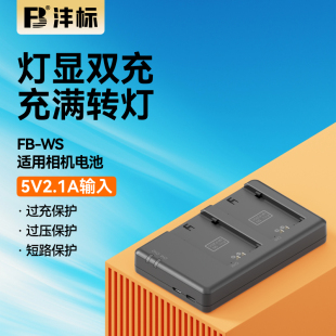 ixus105 r50 a6000富士尼康d90 WS相机电池充电器适用佳能ccd d7000松下 6d索尼a6400 g7x2 g11 沣标FB g7x3