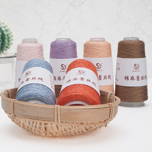 丝悦 麻线 棉麻蕾丝线 产品挺括有型 手工编织线 钩针亚麻线