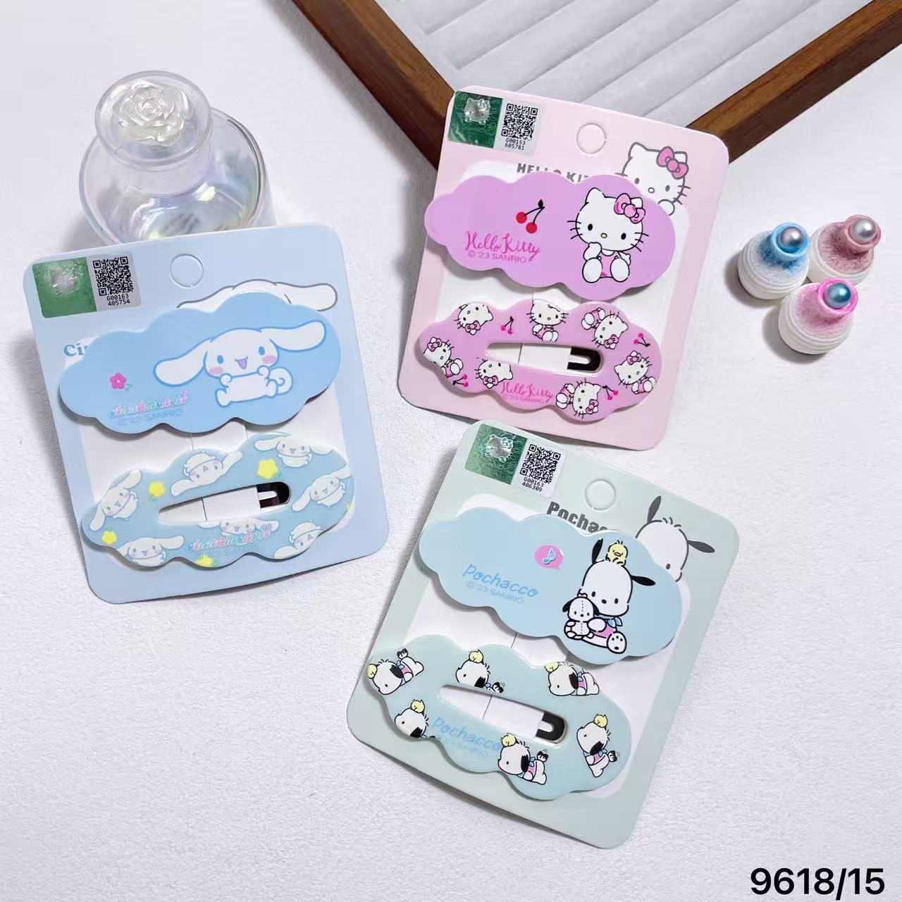 正版HelloKitty凯蒂猫立体BB夹发夹发饰KT发夹边夹发饰少女头饰品