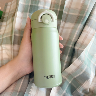日本代购 不锈钢车载便携儿童水杯JNR500 膳魔师牛油果绿保温杯新款