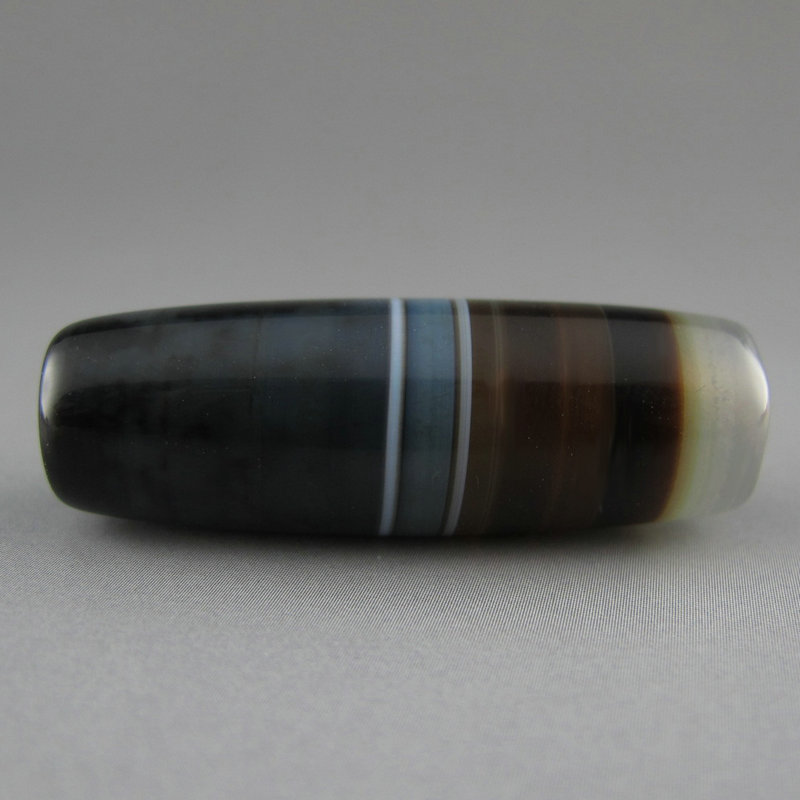 38*13MM 腰环玉带双线缠丝玛瑙勒子一线天珠吊坠挂件配饰 Z0128