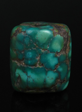 古朴松石牌绿松石背云儿17X15X11MM 5.9g _御0006