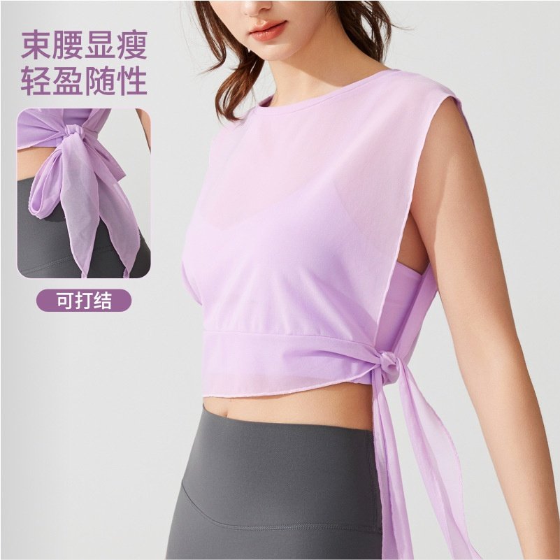 欧美运动无袖罩衫跑步健身短袖透气速干背心女春夏舞蹈瑜伽服上衣,运动/瑜伽/健身/球迷用品,瑜伽外套,淘宝优惠券,粉丝福利购,淘宝优惠卷