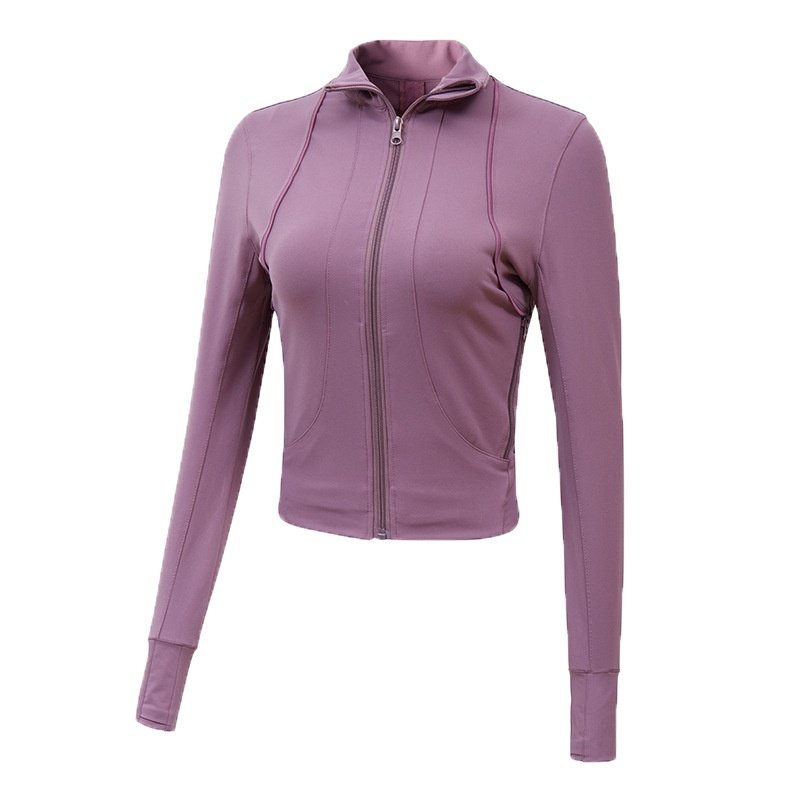 立领全拉链运动外套新网红瑜伽服长袖BF风女帅气跑步健身上衣夹克,运动/瑜伽/健身/球迷用品,瑜伽套装,淘宝优惠券,粉丝福利购,淘宝优惠卷