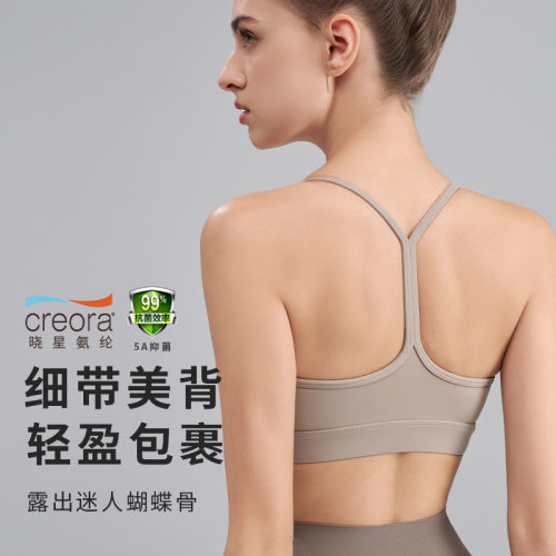 新款裸感瑜伽服背心普拉提运动内衣女夏性感美背健身瑜伽文胸