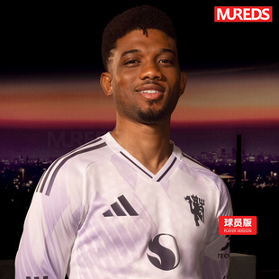 曼联官方正品阿迪达斯25-26赛季客场男子球员版长袖球衣JP3023