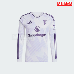 曼联官方正品阿迪达斯25-26赛季客场男子球迷版长袖球衣JP3025