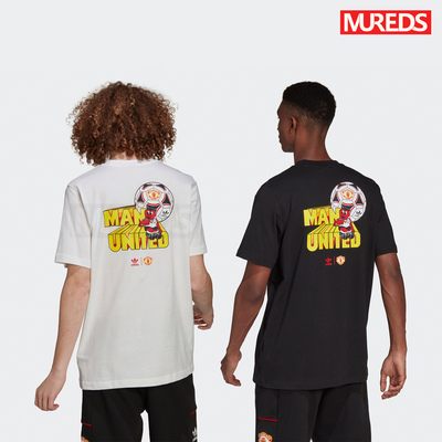 曼联阿迪达斯三叶草正品90短袖