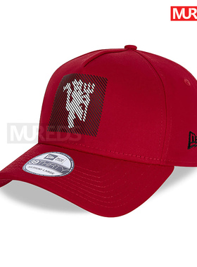 曼联正品New Era棒球帽39THIRTY红魔鬼丝网红色男子英国代购现货