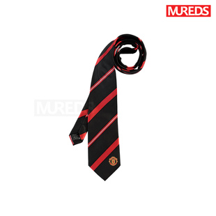 曼联官方球迷周边男士礼物黑色红白条纹队徽领带英国代购正品现货