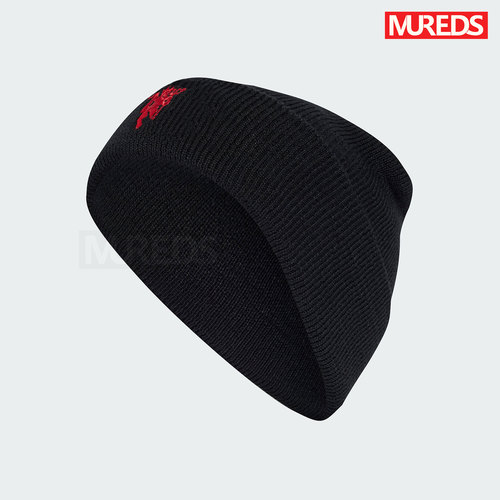 曼联官方正品阿迪达斯球队同款红魔保暖冷帽针织训练运动帽IY0437