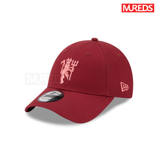 曼联官方New 现货 Era可调节棒球帽9FORTY红魔鬼深红色英国正品