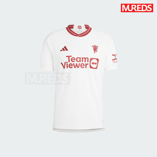 曼联官方正品阿迪达斯23-24赛季二客男子球迷版短袖球衣IP1741