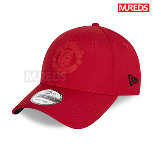 现货 Era可调节棒球帽9FORTY橡胶队徽红色男英国代购 曼联正品 New
