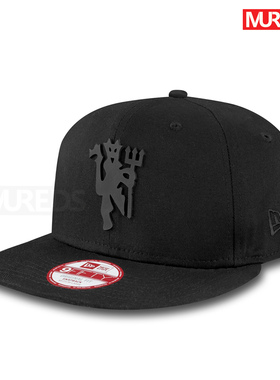 曼联正品New Era可调节棒球帽9FIFTY黑色红魔鬼男子英国代购现货