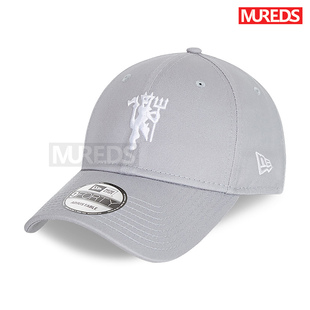 现货 灰英国正品 曼联官方New Era可调节棒球帽子9FORTY红魔鬼女款