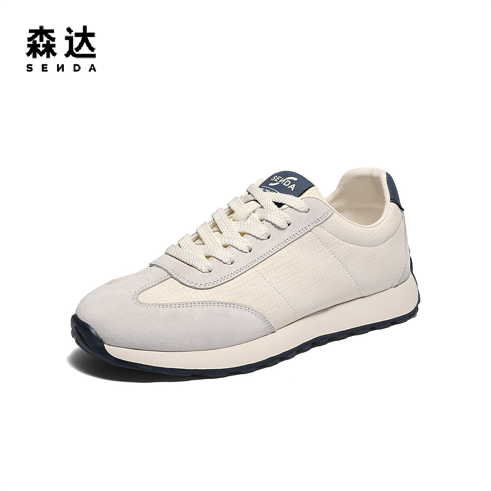 森达阿甘鞋男款2025新款商场同款运动休闲板鞋1VC01AM5