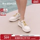 女款 2025新款 商场同款 森达板鞋 轻便舒适厚底休闲小白鞋 4AJB3BM5