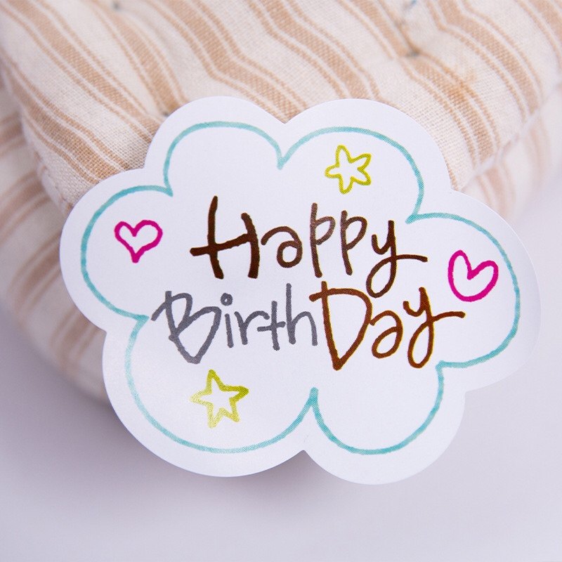 100枚寿字生日贴纸Happybirthday烘焙包装蛋糕装饰贴礼物封口标签,文具电教/文化用品/商务用品,贴纸/立体贴纸,淘宝优惠券,粉丝福利购,淘宝优惠卷
