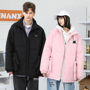 手套口袋保暖情侣棉衣棉服外套厚 个性 GENANX闪电潮牌22FW冬季 新款