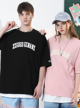 GENANX闪电潮牌×XXGOGO联名款2022夏季新款简约风多色印花t恤男