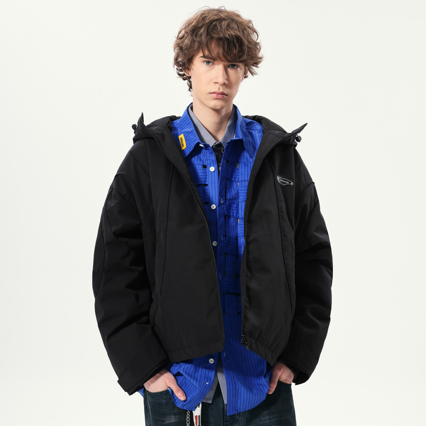 GENANX闪电潮牌2025冬季新款厚外套防寒保暖高级感简约90绒羽绒服