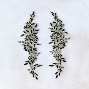 手工DIY材料银线对花 婚纱婚鞋花朵 头饰头纱饰品LACE花边辅料粉