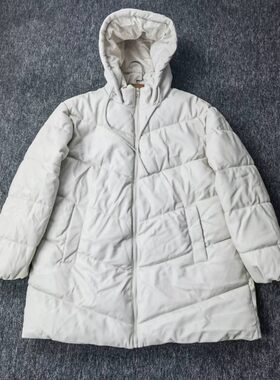 外贸男女士中长款棉衣外套复古宽松大码连帽防风防水免洗防寒棉服