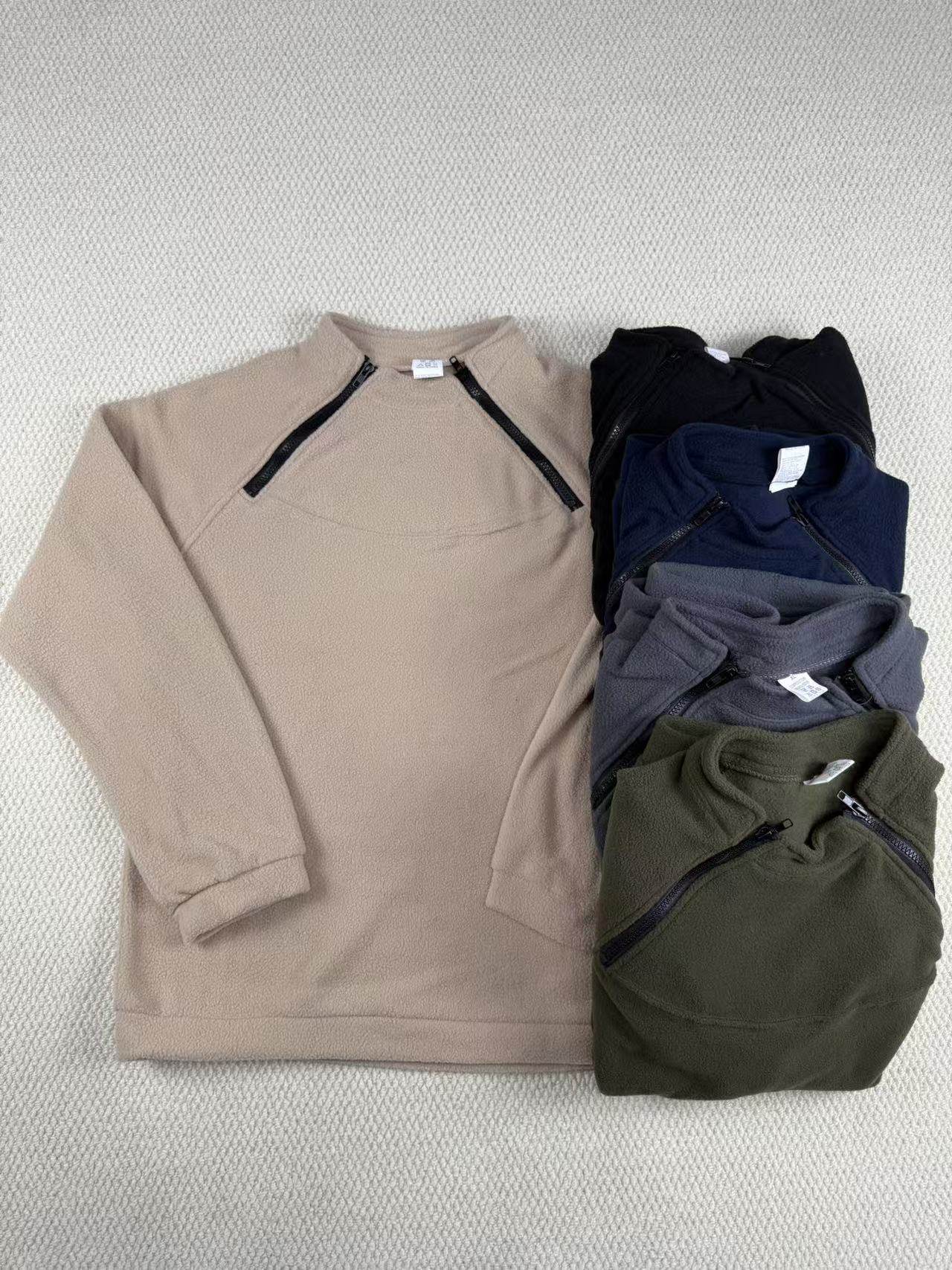 外贸男士秋冬款户外加绒保暖抓绒衣半拉链卫衣摇粒绒套头衫打底衫,户外/登山/野营/旅行用品,抓绒衣,淘宝优惠券,粉丝福利购,淘宝优惠卷