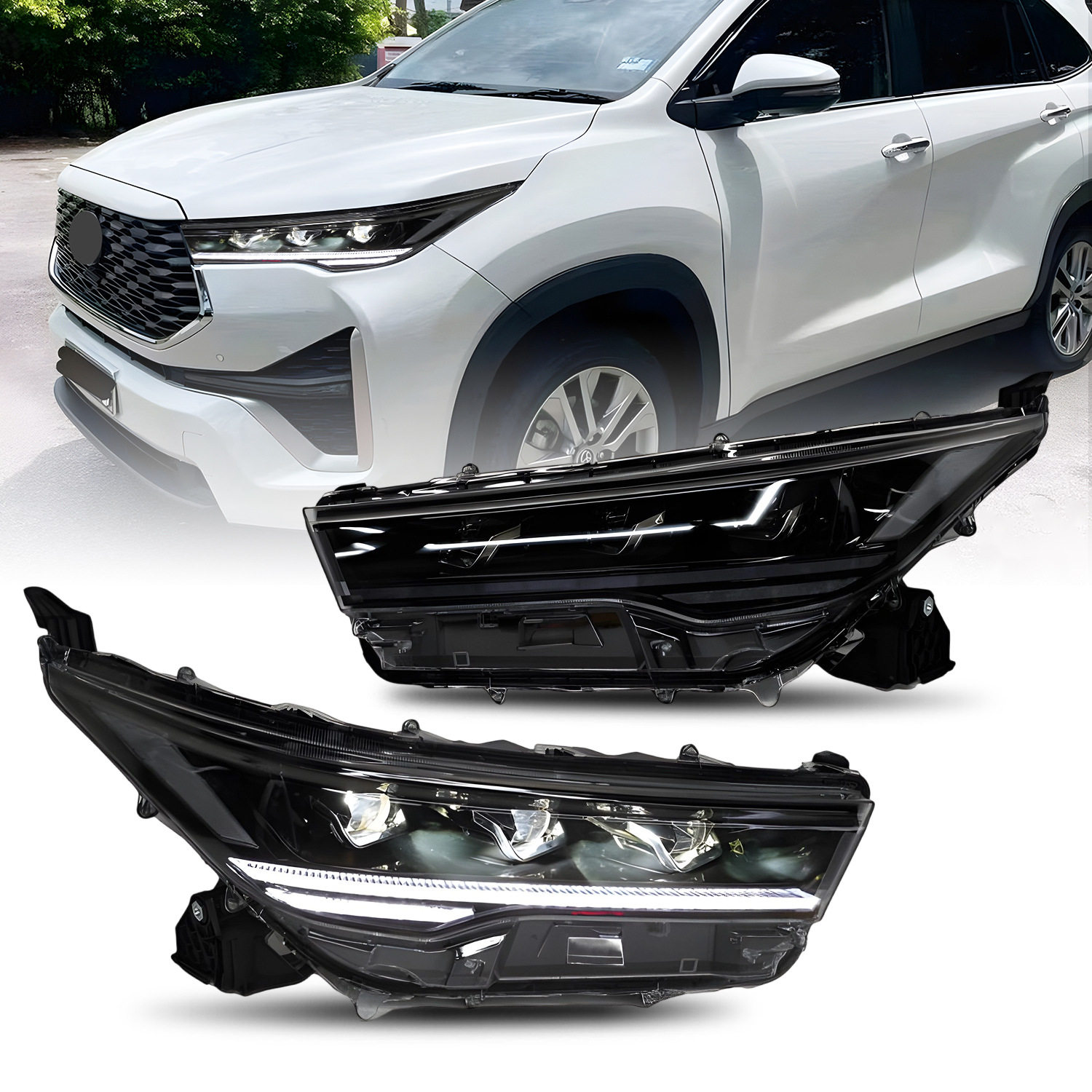 适用于22-25款Innova LED日行灯透镜大灯总成