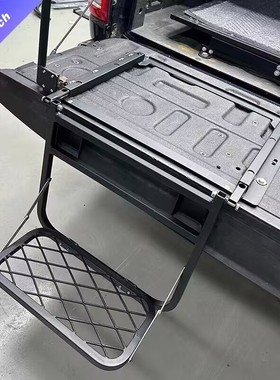 适用于ranger revo vigo 大通三菱L200皮卡改装辅助爬梯尾门梯子