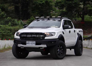 适用15-21年撼路者ranger皮卡改装前杠宽体raptor前脸包围带护板