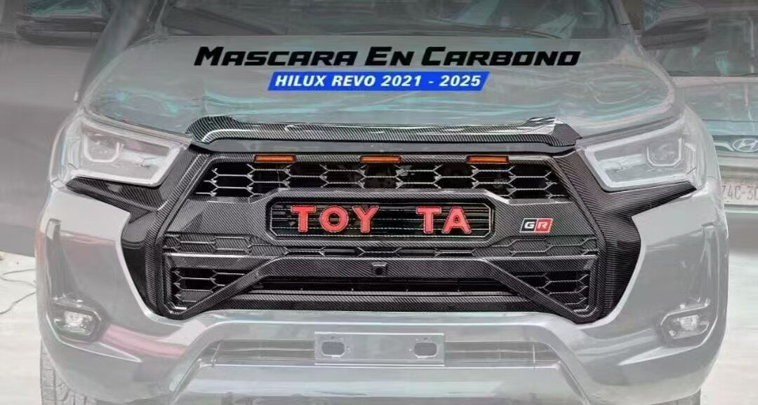 21-25年海拉克斯HILUX REVO改装GR款前脸中网车头水箱罩装饰网
