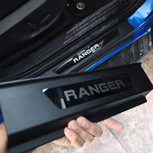23年福特ranger raptor皮卡撼路者改装车门门槛迎宾防刮板装饰条