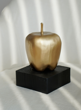 金色苹果摆件，平安祝福软装饰品