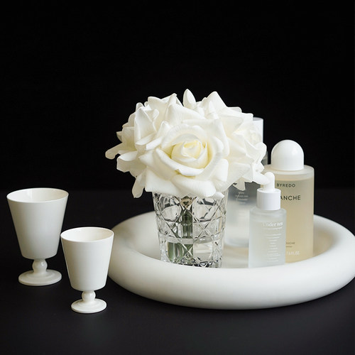 ladylike玫瑰花仿真花假水摆件