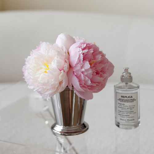 ladylike绢布仿真芍药花组合