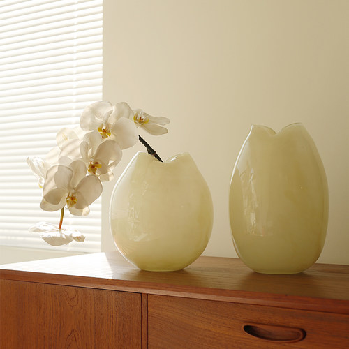 小众情绪感玻璃花瓶插花摆件