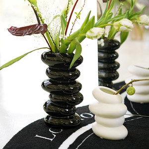 ladylike鹅卵石陶瓷花瓶水培器皿