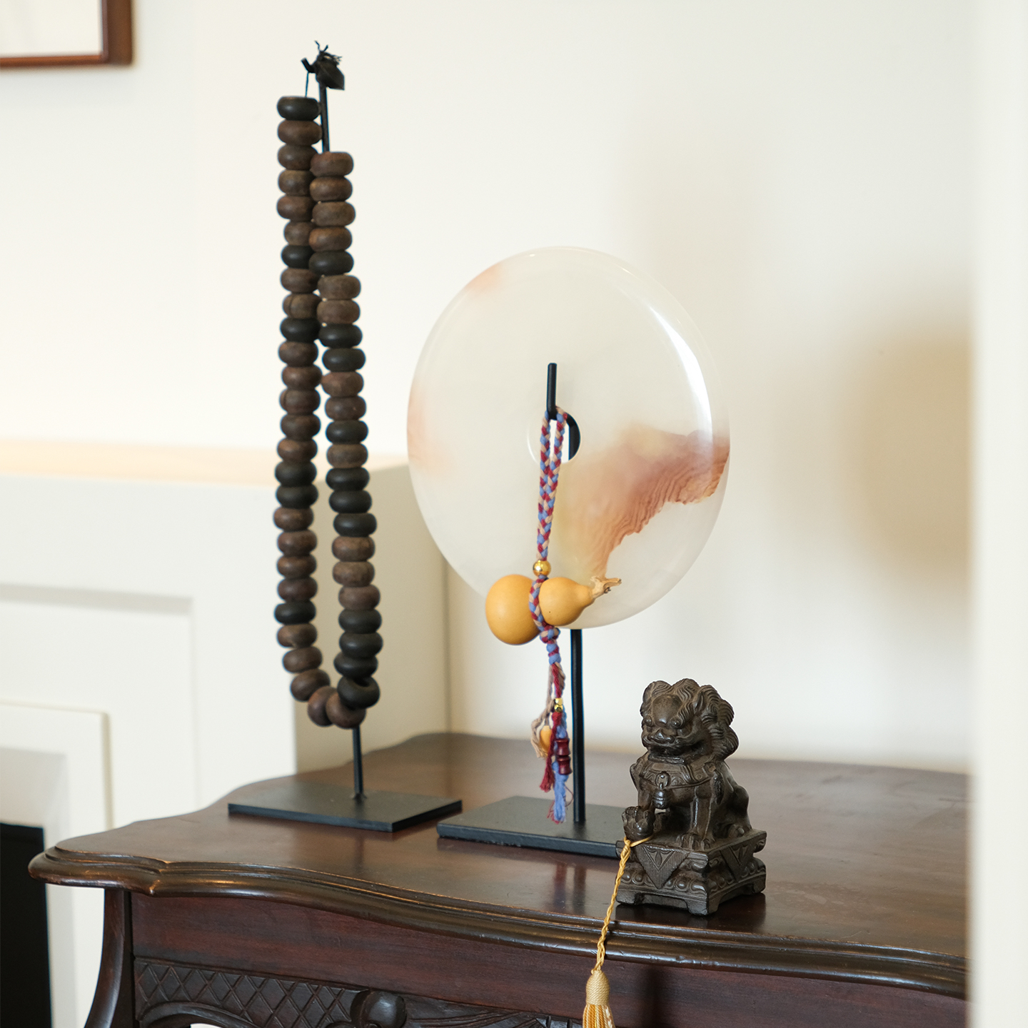 新中式禅意国风摆件，创意玉壁