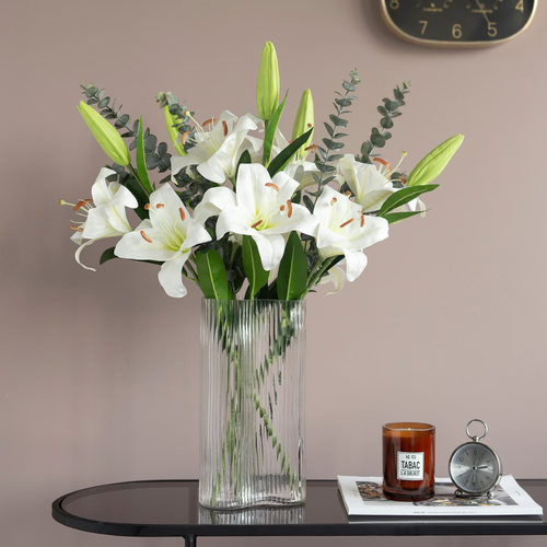 ladylike仿真花客厅百合花