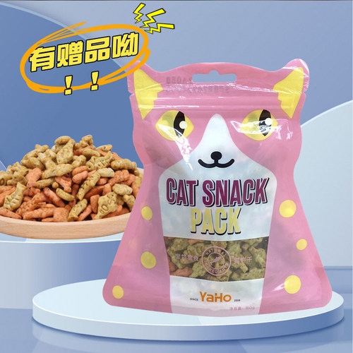 亚禾猫咪饼干磨牙洁齿80g营养