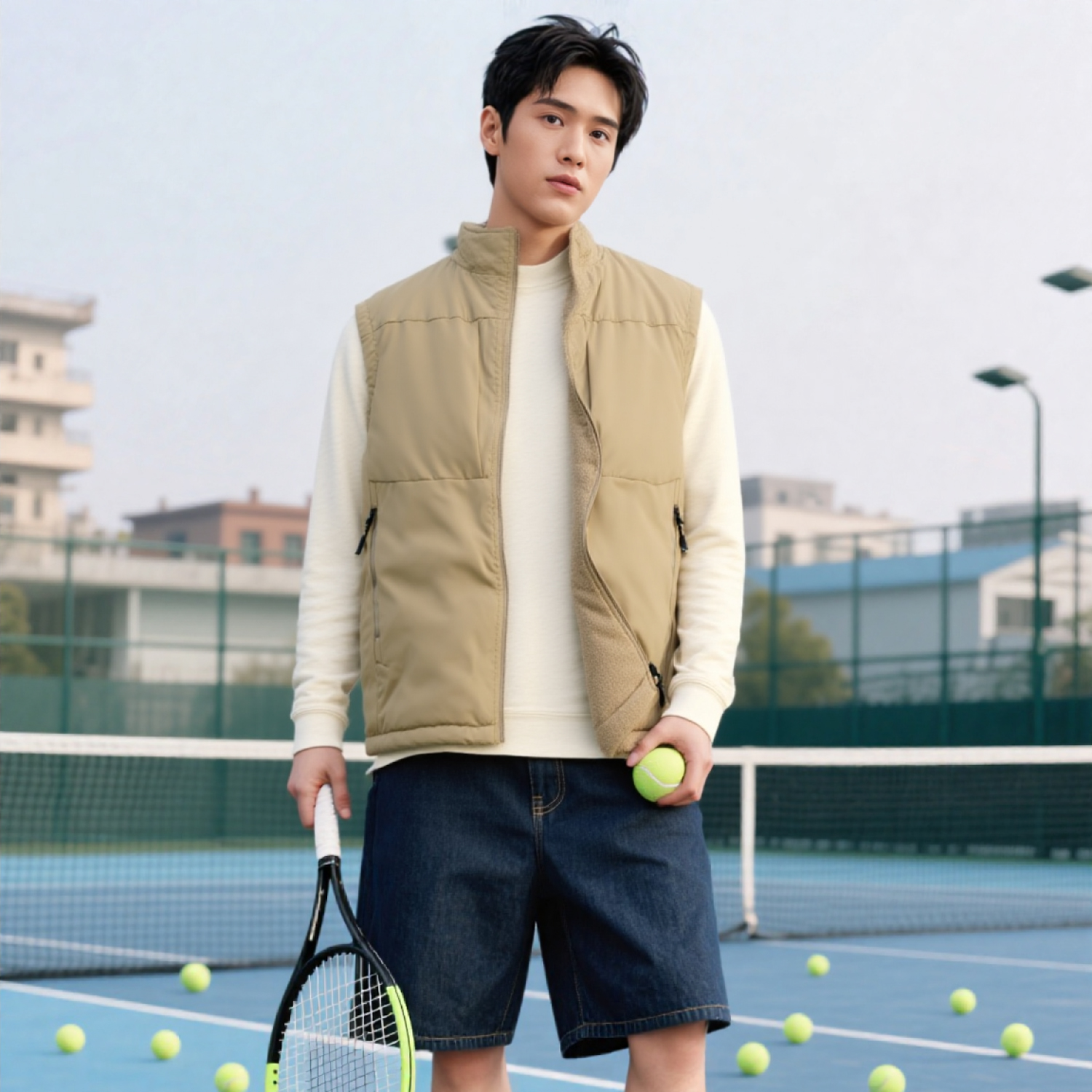 秋冬男士棉马甲加绒加厚工装马夹