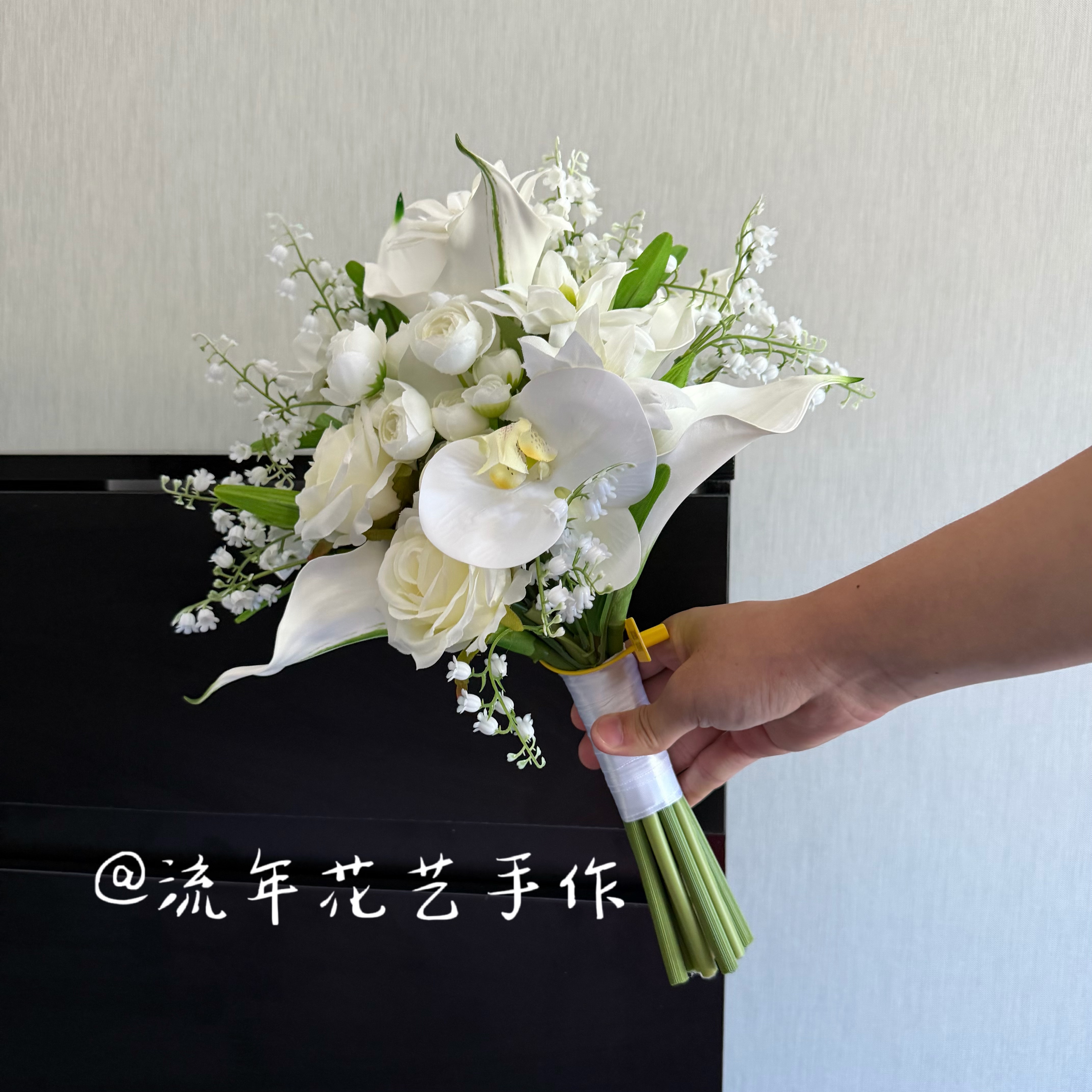new影楼拍照道具仿真花ins风森系婚礼手捧花毕业花束流年花艺手作