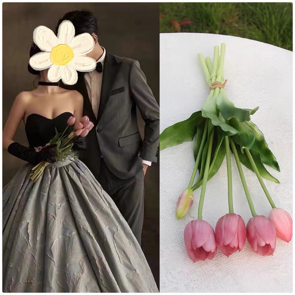 郁金香pu保湿高品质手感仿真花