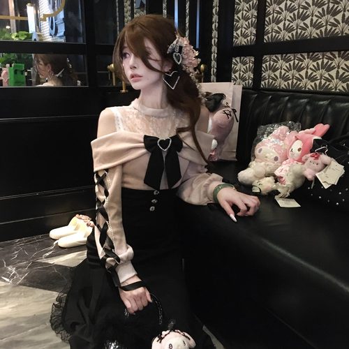 日系清楚系少女风千金显瘦连衣裙