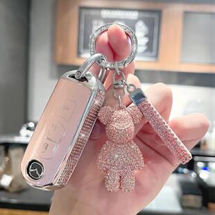 适用马自达钥匙套cx4壳cx5昂克赛拉3阿特兹6睿翼7包cx9镶钻车扣女