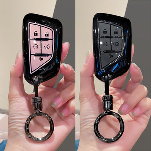 适用凯迪拉克xt5钥匙套ct5专用xt4/6壳xts包atsl汽车ct6/4扣srx女